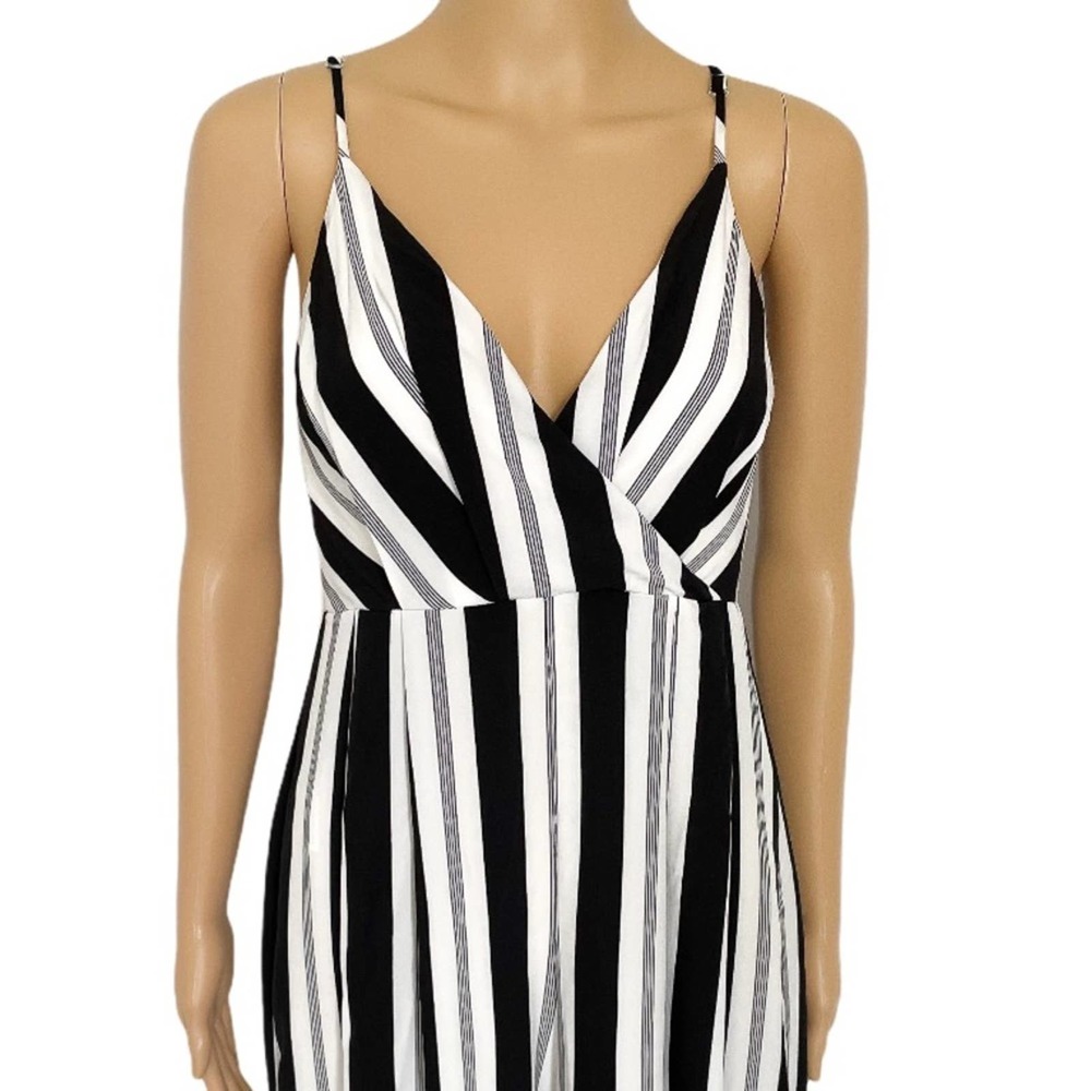 Avec Les Filles Striped Wide Leg Jumpsuit Women XS - Picture 8 of 11